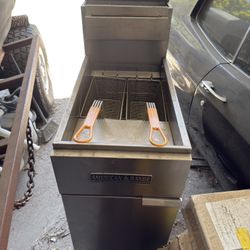Deep Fryer Restaurant American Range Double Propane Gas