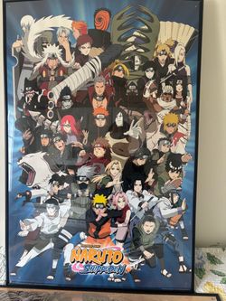 Title: Naruto Shippuden Anime Poster – Framed