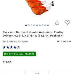 Chicken Feeder/ Drinker 