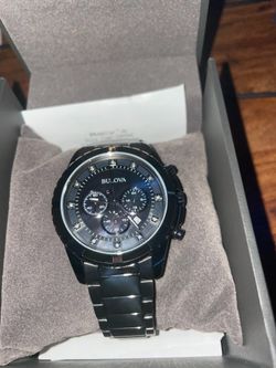 Bulova Watch 1/8 ct stainless steal watch