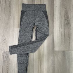 Gymshark High Waisted Flex Leggings - Grey/Dusty Pink