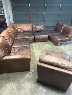 Free leather sectional