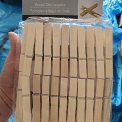 Wooden Clothespins 