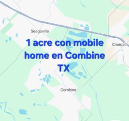 Se vende 1 acre en Combine Tx con Traila - CASH