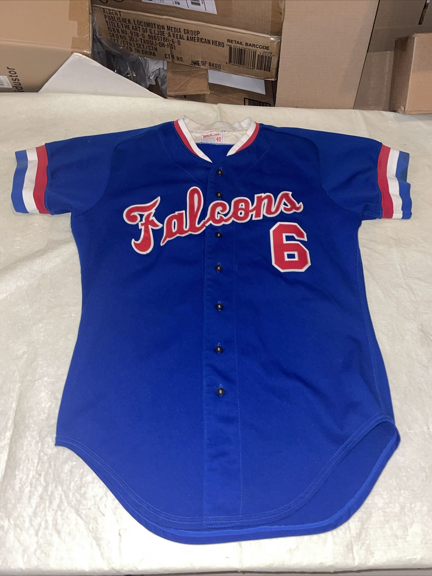 Vintage Falcons Wilson High School Baseball Jersey Men Large 40 Chicago Cubs