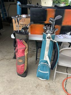 Golf clubs and golf bags