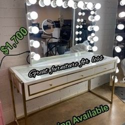 Impressions Vanity With Bluetooth Mirror Brand New