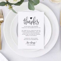 Wedding Thank You Cards