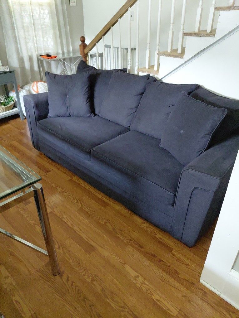 Slate Blue Couch Clean