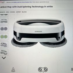 Jetbot MOP With Dual Spinning technology in white