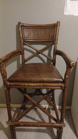 Bamboo antiquity high chair!