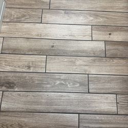 Brown Porcelain Wood Pattern Tile 