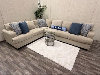 Large Beige/Cream Ashley Furniture Sectional - Delivery Available