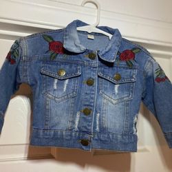 Baby Girl Denim Jacket Size 1 1/2 & 2 Years 