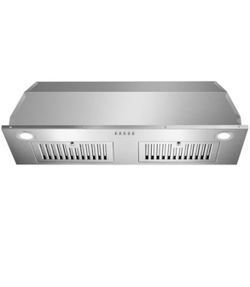 Zomagas Range Hood Insert 36 inch, Stainless Steel Range Hood 700 CFM, Ductless/Ducted Convertible Kitchen Vent Hood w/Push Button Control, 3-Speed Fa