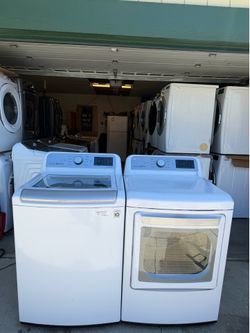 LG Top Load Washer and Gas Dryer Set