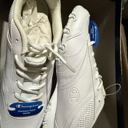 New White Champion Memory Foam Shoes  Size 10 