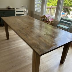 Crate & Barrel Basque 82” Dining Table