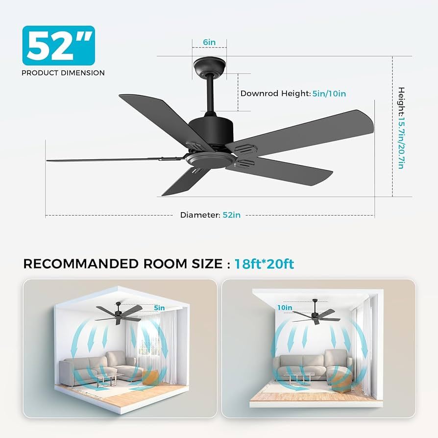 52 inch ceiling fan