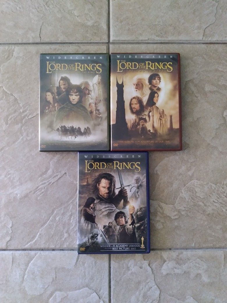 Lord of Rings DVDs 