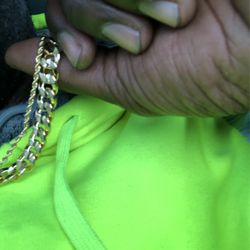 14k Cuban And Rope Chain 