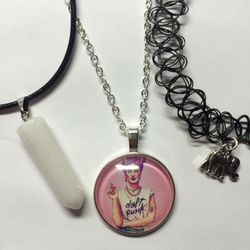 Girly Frida necklaces and choker bundle