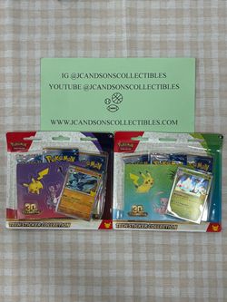 Pokemon 30th Celebration Tech Sticker Collection RANDOM Pack