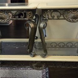 Wrought Iron, Marble & Glass Tables