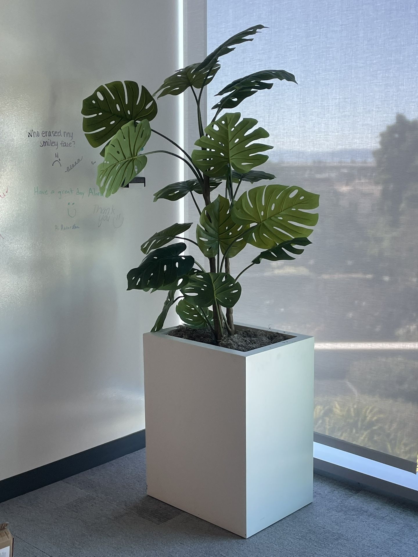 Set of 4 Planter Boxes and Plants (Fake)