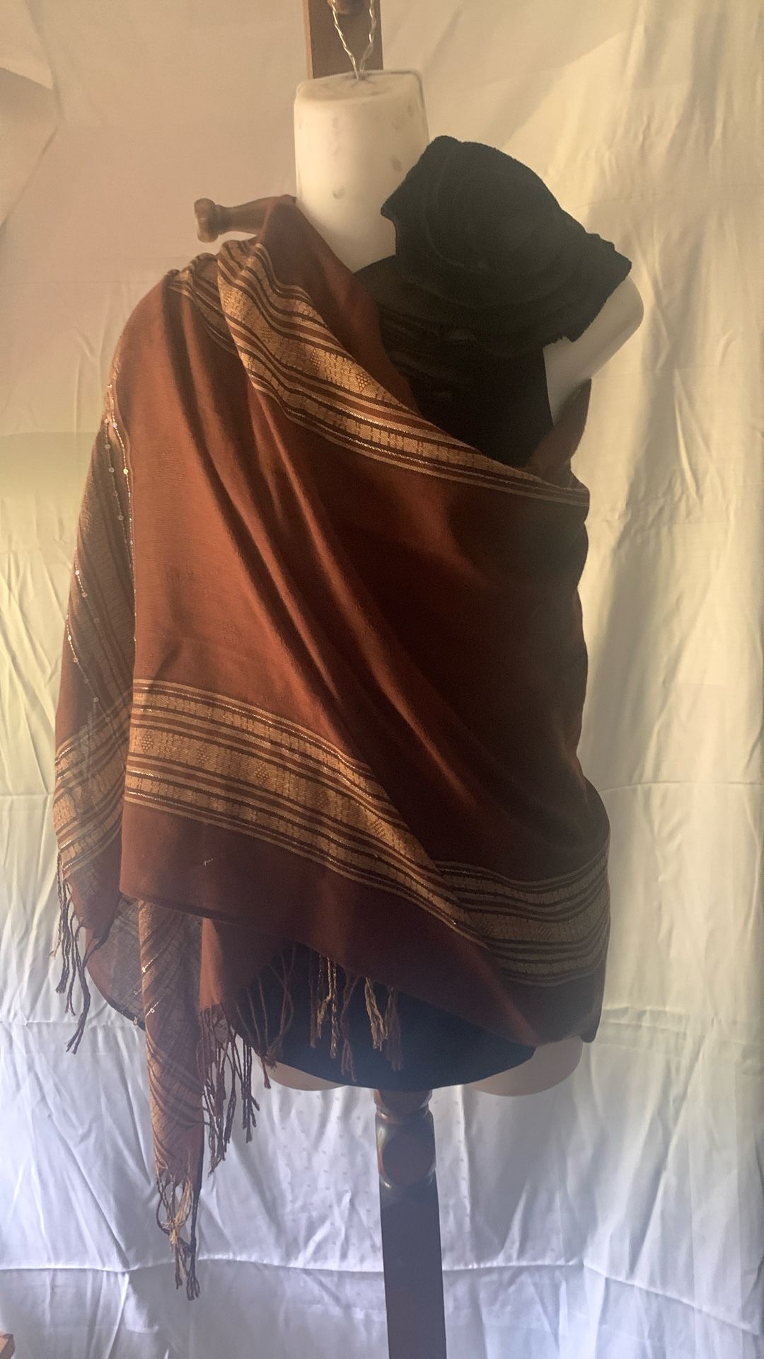 Pashmina Shawl Brown