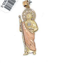 14kt Two Tone Medium San Judas Pendant 4.90grams 172805 3