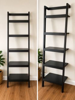 🪵 Crate & Barrel Sawyer Leaning Bookcases — Set of 2 | $150