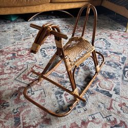 Vintage mid century rocking horse