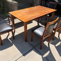 Kitchen Dining Table, 4 Chairs And Bench-$235 OBO