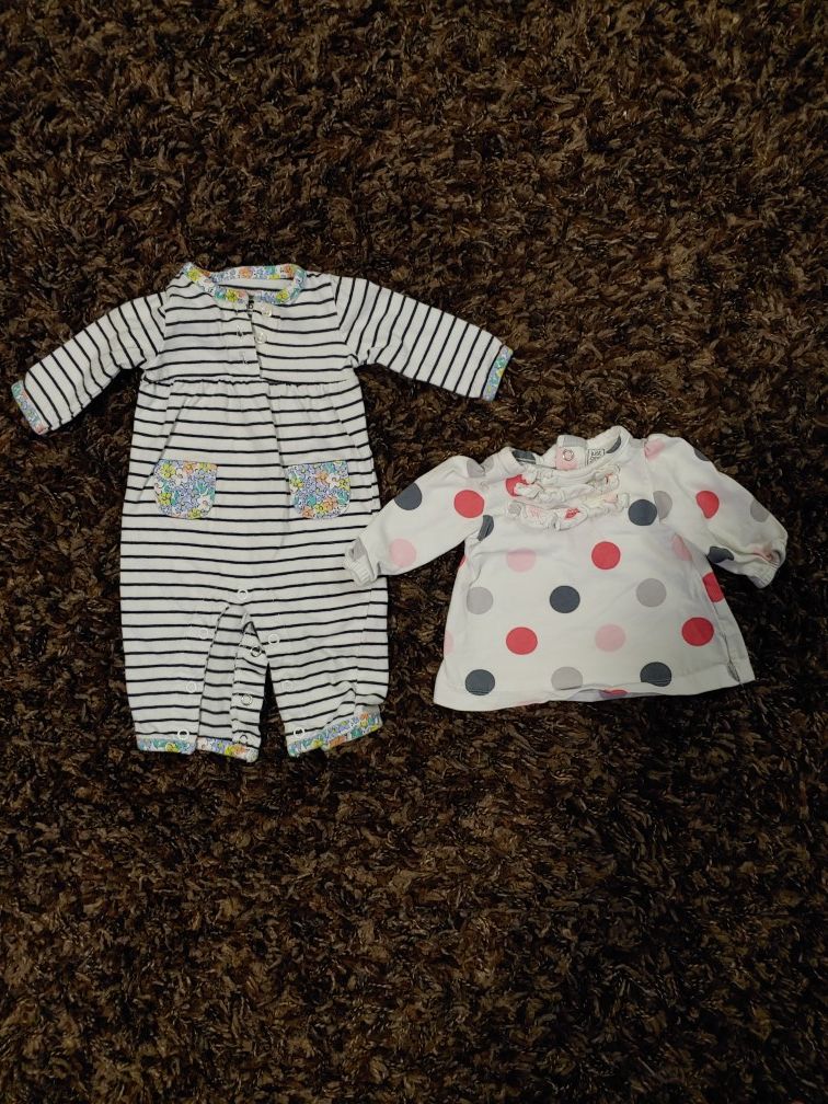 Girls NB size clothes