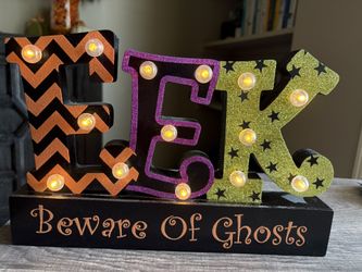 Beware Of Ghosts Tabletop Decor