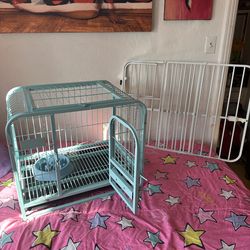 Stylish Dog crate with removable tray and 2 doors for entry