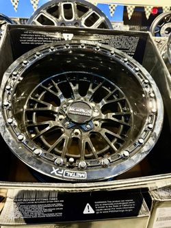 BIG SALE ON Metal FX 15x8 beadlock wheels 4x137 4x156 5x4.5 6x5.5 & 351015 TENSOR Regulator Tires For 4 5 6 LUG SXS UTV (WE FINANCE)