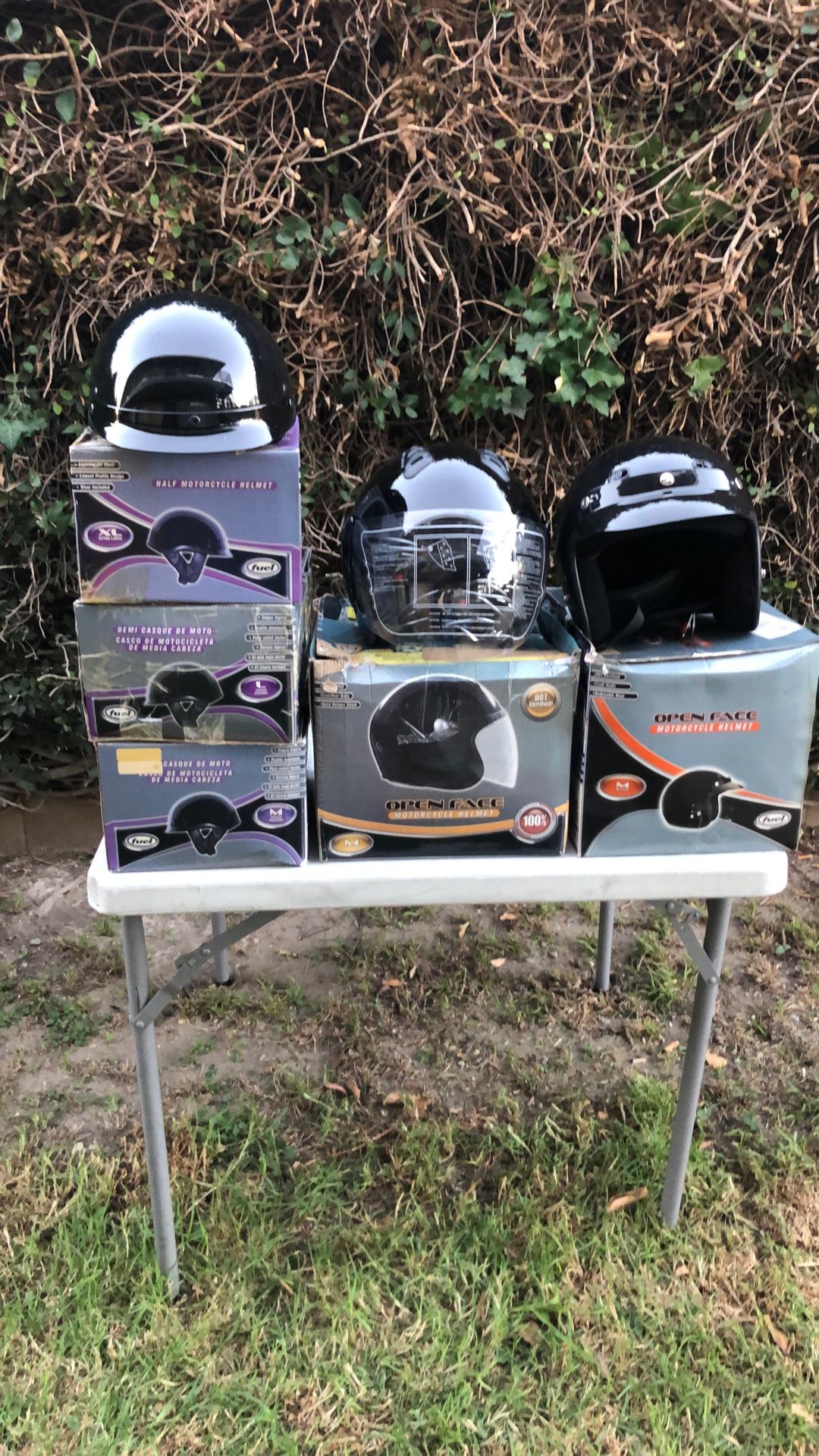 5 Helmets Different Sizes For 75 Dollars All 