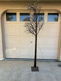 Nearly Natural 7ft Pre-Lit Deluxe Brown Twig Artificial Tree with 180 LED Lights