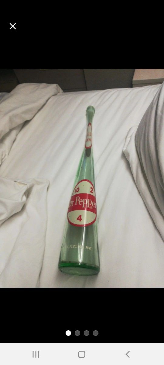 Vintage Stretch Out Dr Pepper Bottle