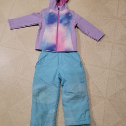 snow overall and jacket new size 4t