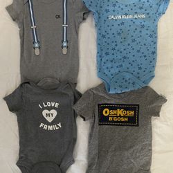 Mix Baby Boy Bodysuits 6-9 Months