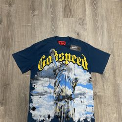 Godspeed Chrome Liberty T-shirt (Navy Wash)