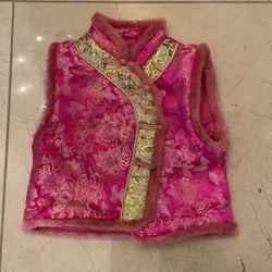 Chinese New Year Jacket Vest Dress Size 1