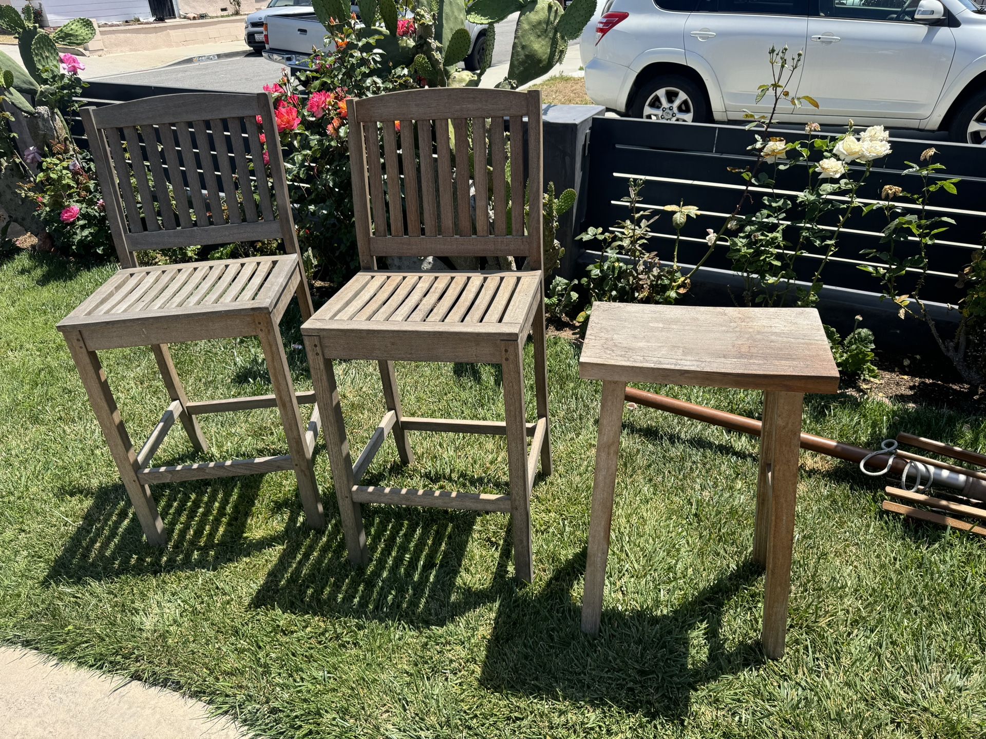 Teak Bar Stool