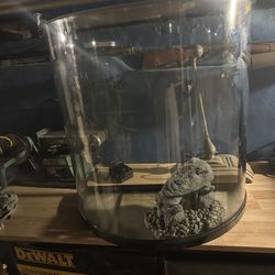 Reef Aquarium fish tank half moon 30 gallons