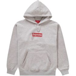 Supreme Inside Out Box Logo Hooded Sweatshirt Grey (Size Small)