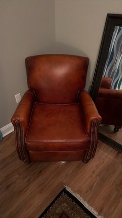 Leather recliner