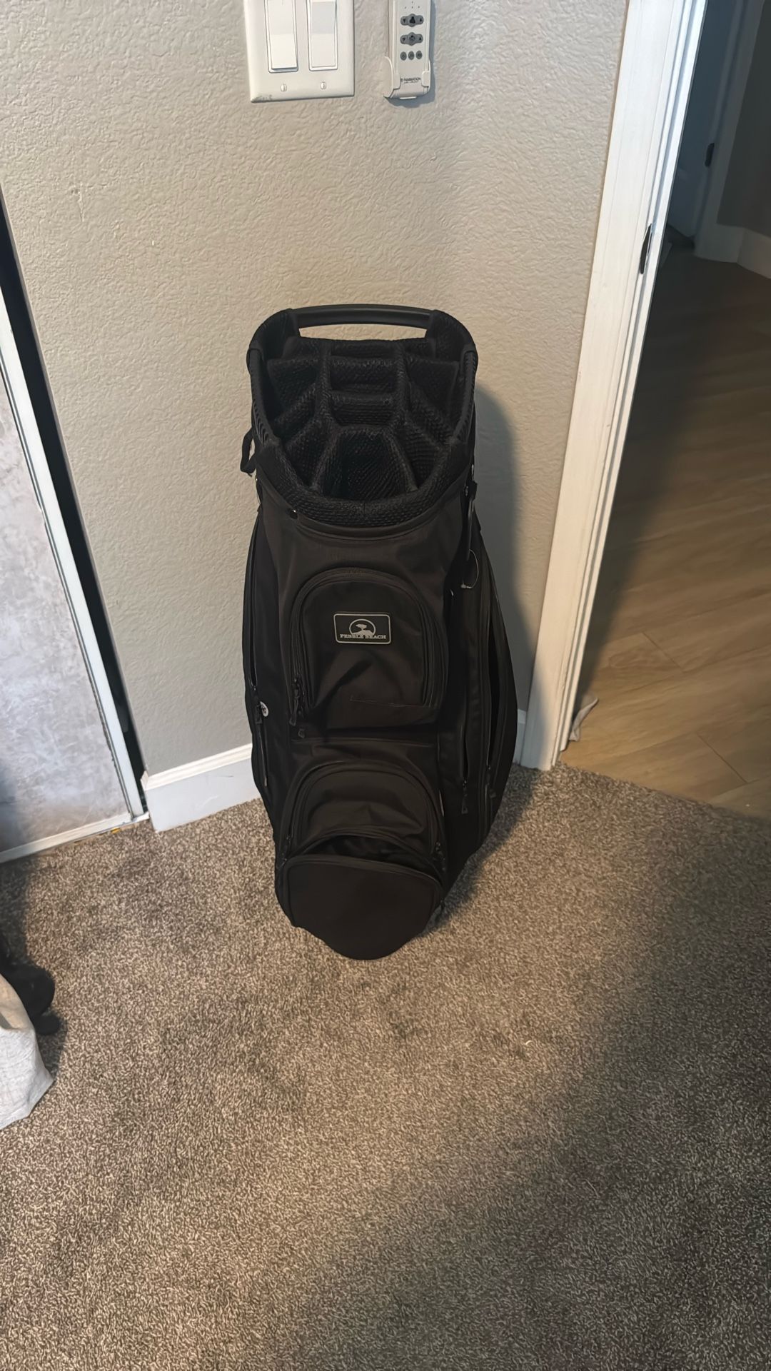 Black Pebble Beach Cart Bag
